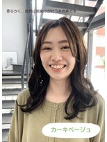 ヘアー アイス 御器所本店(HAIR ICI)&nbsp;大人可愛い艶カラーカーキベージュブラウン