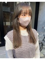 コフィー バイ メルト 吉祥寺(cofy by melt)&nbsp;【松本咲花】ブリーチなしダブルカラー透明感オリーブグレージュ