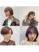 「ショートヘア」「ミディアムヘア」