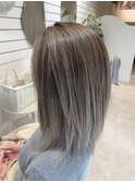 白髪ぼかしハイライトい
