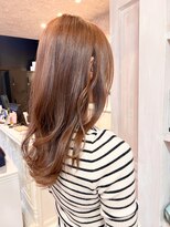 キャアリー(Caary)&nbsp;福山美容室Caary 暖かみナチュラルブラウンうる艶ロング20代30代