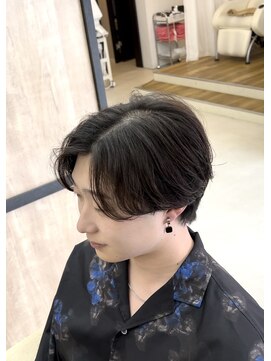 メンズギフト(men's GIFT) センターパート 毛流れマッシュウルフ ニュアンスパーマ