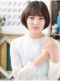 オリーブアッシュ前下がりナチュラルボブc5上尾20代30代40代