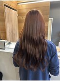 艶ロング×オレンジブラウン