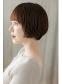 透明感カラーレイヤーカットマッシュルームヘアZ上尾30代40代