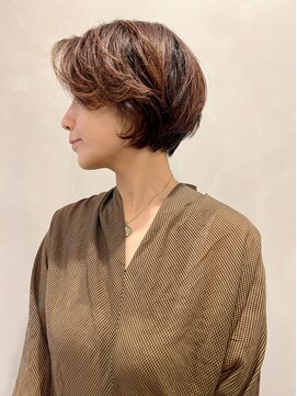 ラトリエコンタン(L´atelier Content) 【Lateliercontent MIHO】40代50代60代　万能なショートボブ