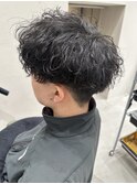 波巻きパーマ