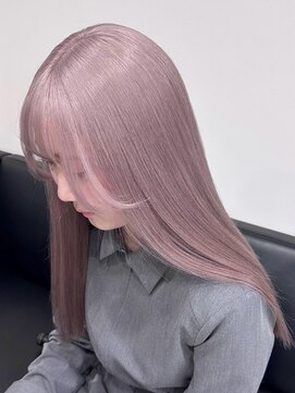 ベレーザ 渋谷(BELEZA) 12825髪質改善金髪ホワイトブロンドマロンベージュストレート