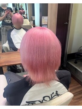 アン(Hair make un) ミルキーピンク