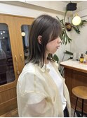 くびれヘア/アプリコットオレンジ/ハイライトカラー/恵比寿