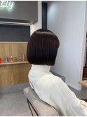 ぱつっとボブ
