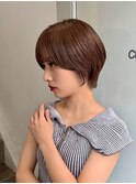 ショートカット/髪質改善縮毛矯正白髪ぼかしレイヤーカラーボブ