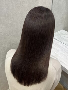 ロンド フィーユ(Lond fille) くびれヘア/アプリコットオレンジ/髪質改善/縮毛矯正/前髪/銀座