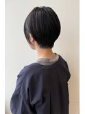 耳掛けショートボブ