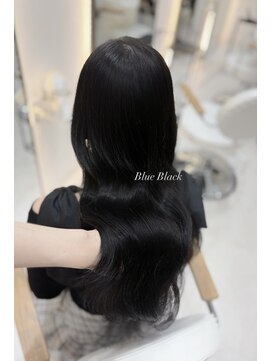 ジーナ 博多筑紫口(Zina) ブルーブラックで艶髪韓国スタイルに♪博多美容室