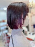 インナーカラーボブ