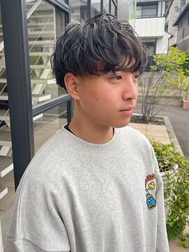 ヘアーアンドエステ ハラダ 滝ノ水店(Hair&Esthe Harada) メンズカット/マッシュショート/波巻き/ニュアンスパーマ