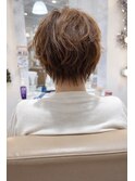 首元すっきり 大人可愛い丸みショートボブ13