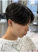 マッシュヘア/黒髪/メンズカット/men's/フェザーパーマ