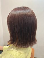 ナルー ヘアメイク(nalu hair make)&nbsp;ぱつんボブ×ピンクカラー