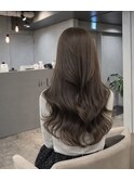 ブリーチなしヘーゼルグレージュ