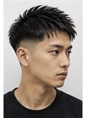 「さっぱりアップバングショート」