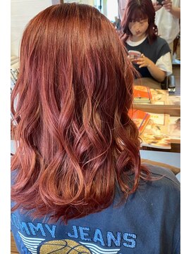 シエルアズール(CiEL azur) ブリーチONカラーで作る高彩度チェリーレッド