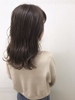 フロート 小阪店(float)&nbsp;アッシュグレー_マロンベージュ Aラインボブ かきあげ