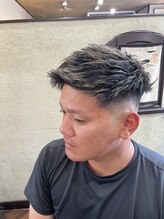 ヘアーサロン男爵 王道メッシュショート