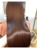 カット+熱ケア髪質髪質改善縮毛矯正+艶透明感カラー＋TOKIO　TR　¥25800