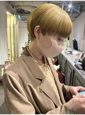 マッシュショート ハニーベージュ