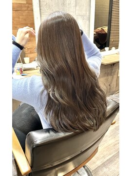 ハグ 横浜(HUG) 【ブリーチなしでできる】ミルクティーブラウン