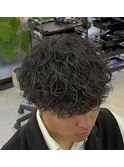 波巻きパーマ