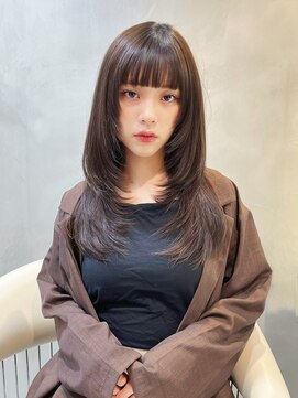 グロー 大宮(GLROW) □ 韓国大宮顔周りレイヤーカットウルフカットワンホンヘア