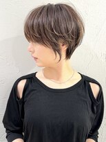 ショートボブ髪型30代40代50代前髪あり前髪なし面長丸顔【荒牧】