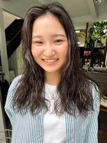 ノラ ウメダ(NORA UMEDA)&nbsp;ハイライトカラーレイヤーカットケアブリーチダブルカラー