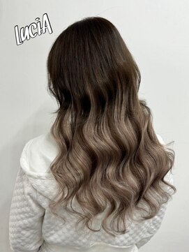 ルシア 京都河原町 烏丸(LuciA) 【レミー100%/54cm】シールエクステ×カラー×カット