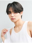 韓国短髪ツーブロック束感モテる黒髪シークレットパーマ流行