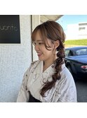【hair＆healing  Luonto】サイドで編みおろし
