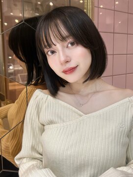 ルームバイシー 新宿(Loom. by Sea) ワンレン小顔カット×レイヤー
