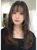 ハイライトレイヤーカットエクステイルミナカラー縮毛矯正