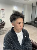 短髪ラフパーマ