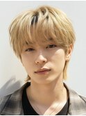 ケアブリーチホワイトブロンド抜きっぱなしエンドカラー韓国ヘア