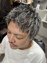 スパークスヘア(Sparks hair)&nbsp;ブリーチのみで作るホワイトメッシュ！！ガチホワイト！！