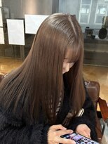 チル 福井駅前店(Chill)&nbsp;福井ミルクティーグレージュ柔らかいカラー学生髪質改善