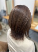 伸ばしかけでも可愛い！ミディアムレイヤー