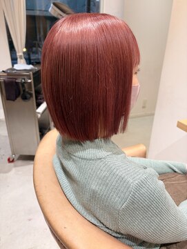 ダブルカラー×ピンク