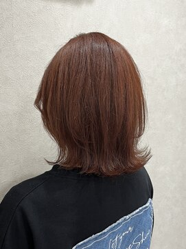 ラテ(LATTE) N.オレンジブラウン×レイヤーカット