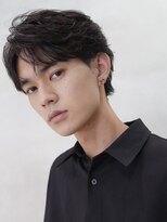 バイフィフス 原宿/表参道(by fifth)&nbsp;フェザーパーマニュアンスパーマメンズカットセンターパート