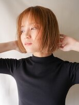 ナンバー ノード 渋谷(N° node) ベージュ×タイトボブ